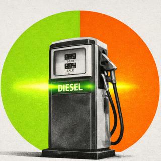 Le gazole disponible à la pompe contient déjà 7 % de biocarburant (B7) depuis plusieurs années. © XD